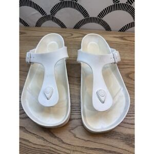 Birkenstock‎ Gizeh Eva Womens Sandals Shoes EURO 41 White Slip On